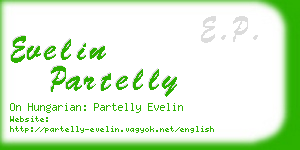 evelin partelly business card